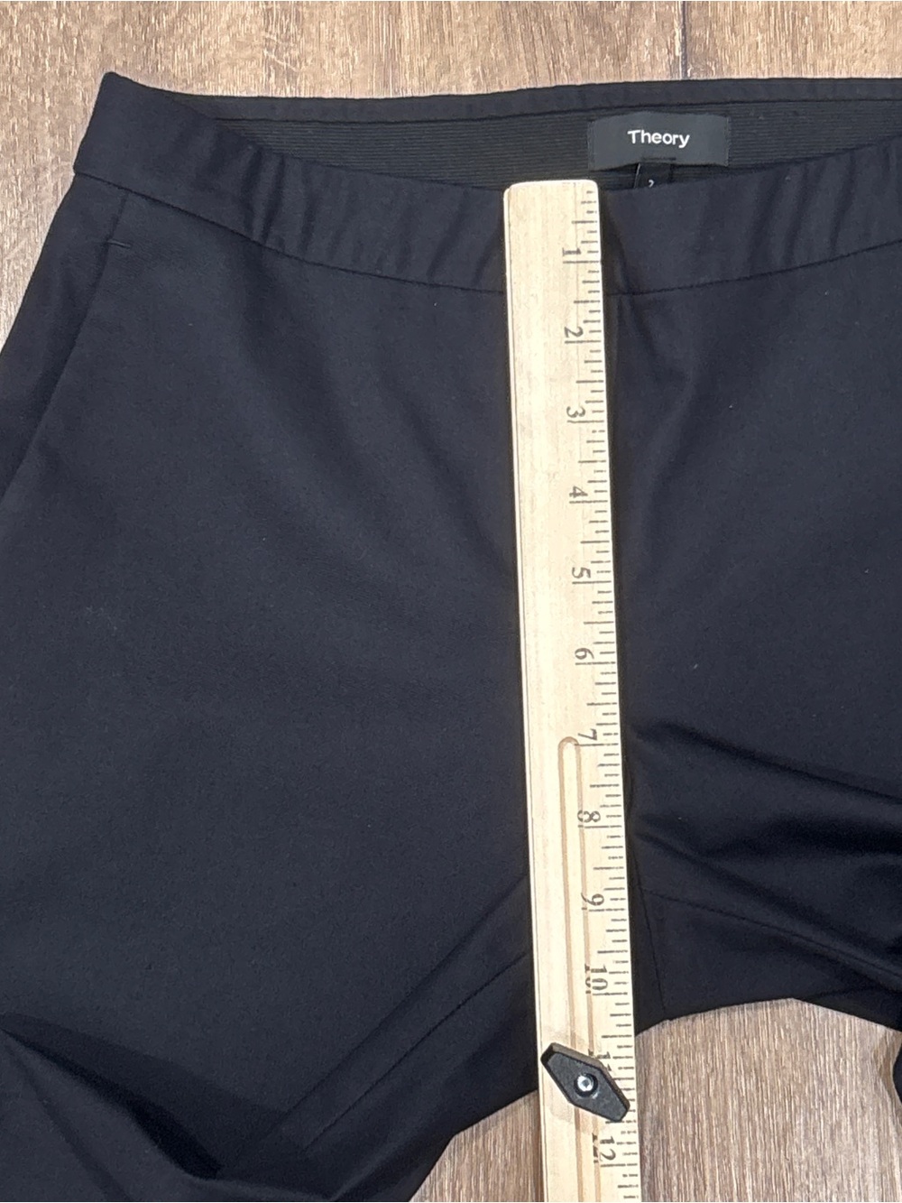 Theory Black Thaniel Approach Slim Pull On Ankle Pant Trousers Office Size 2 - Picture 5 of 12